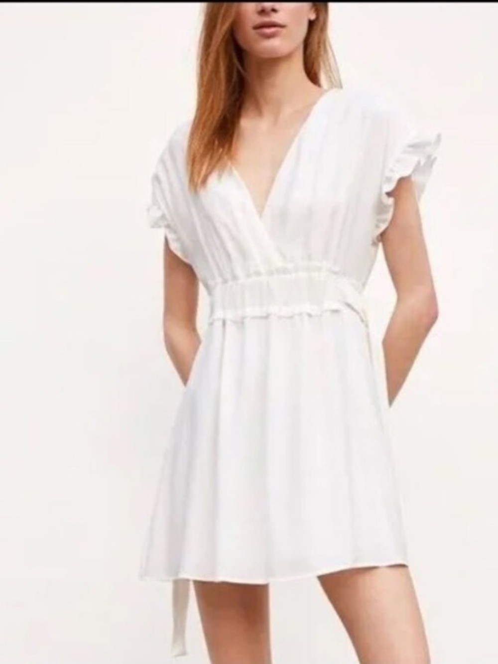 ZARA White Mini Dress, L